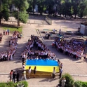 В поддержку Украины школьники Москвы...